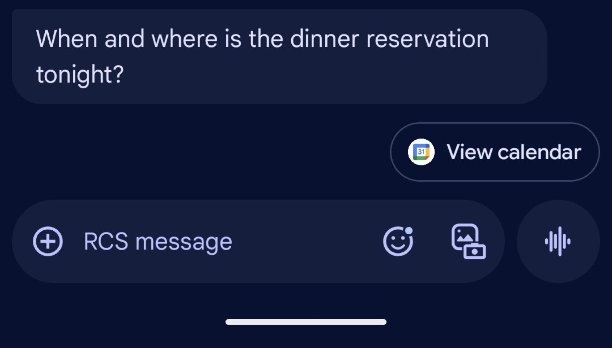 Magic Cue in google messages app