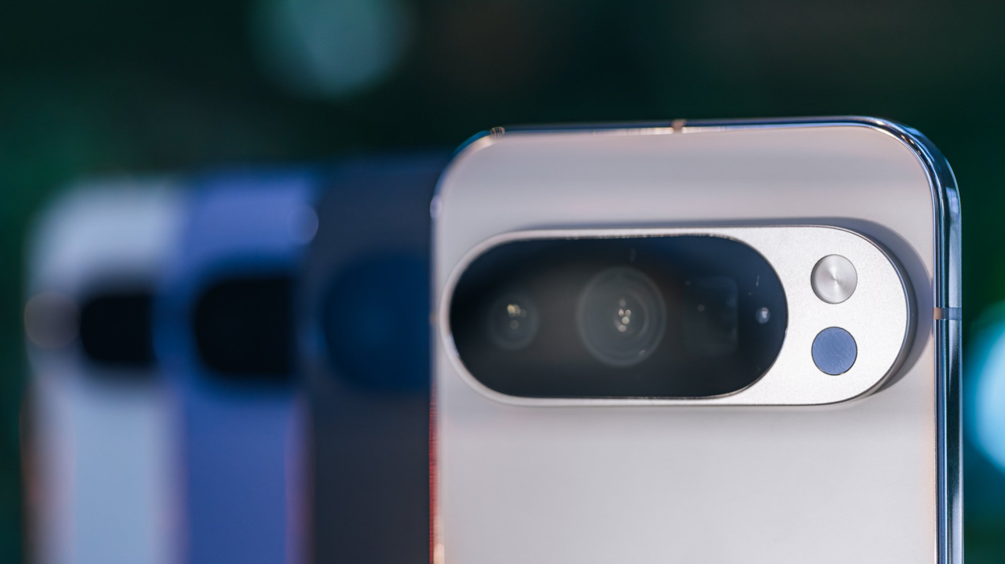 close-up portrait of pixel 10 pro cameras