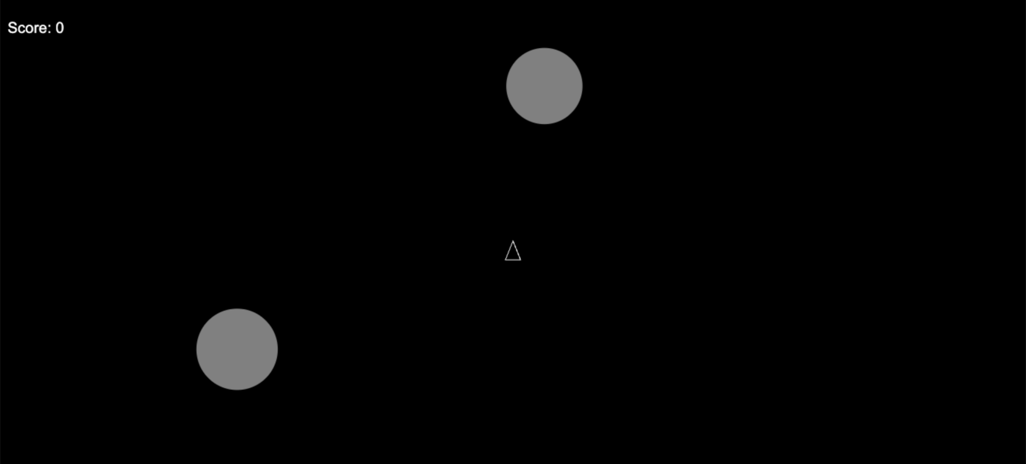 an asteroids-style game created by Grok