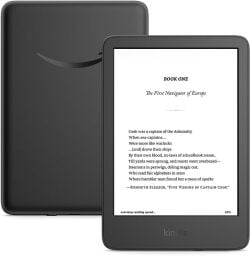 amazon kindle against a white background