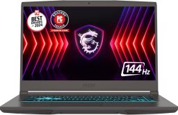 The 15.6-inch MSI Thin 15 Gaming Laptop on a white background