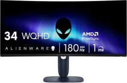 The Alienware 34 Curved Gaming Monitor on a white background