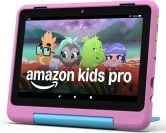 An Amazon Fire HD 8 Kids Pro tablet