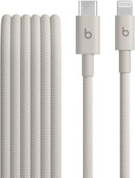 A Surge Stone colored Beats USB-C to Lightning cable on a white background