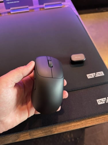sony inzone mouse-a in hand