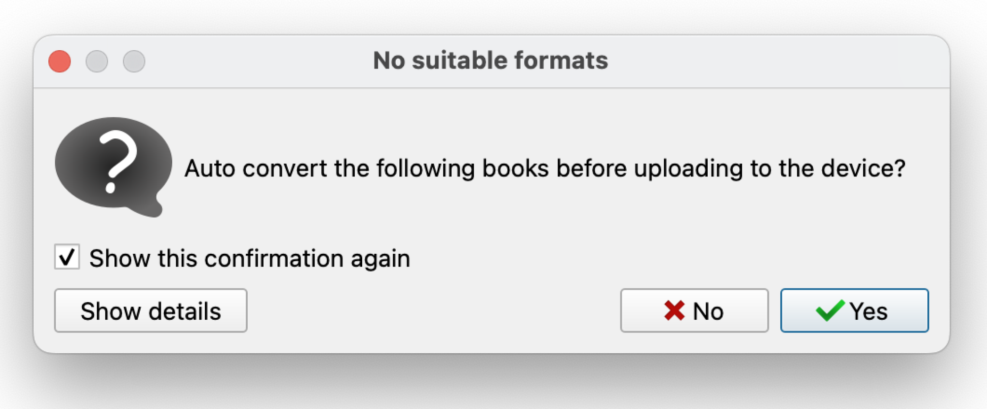 A screenshot of the auto convert feature on Calibre