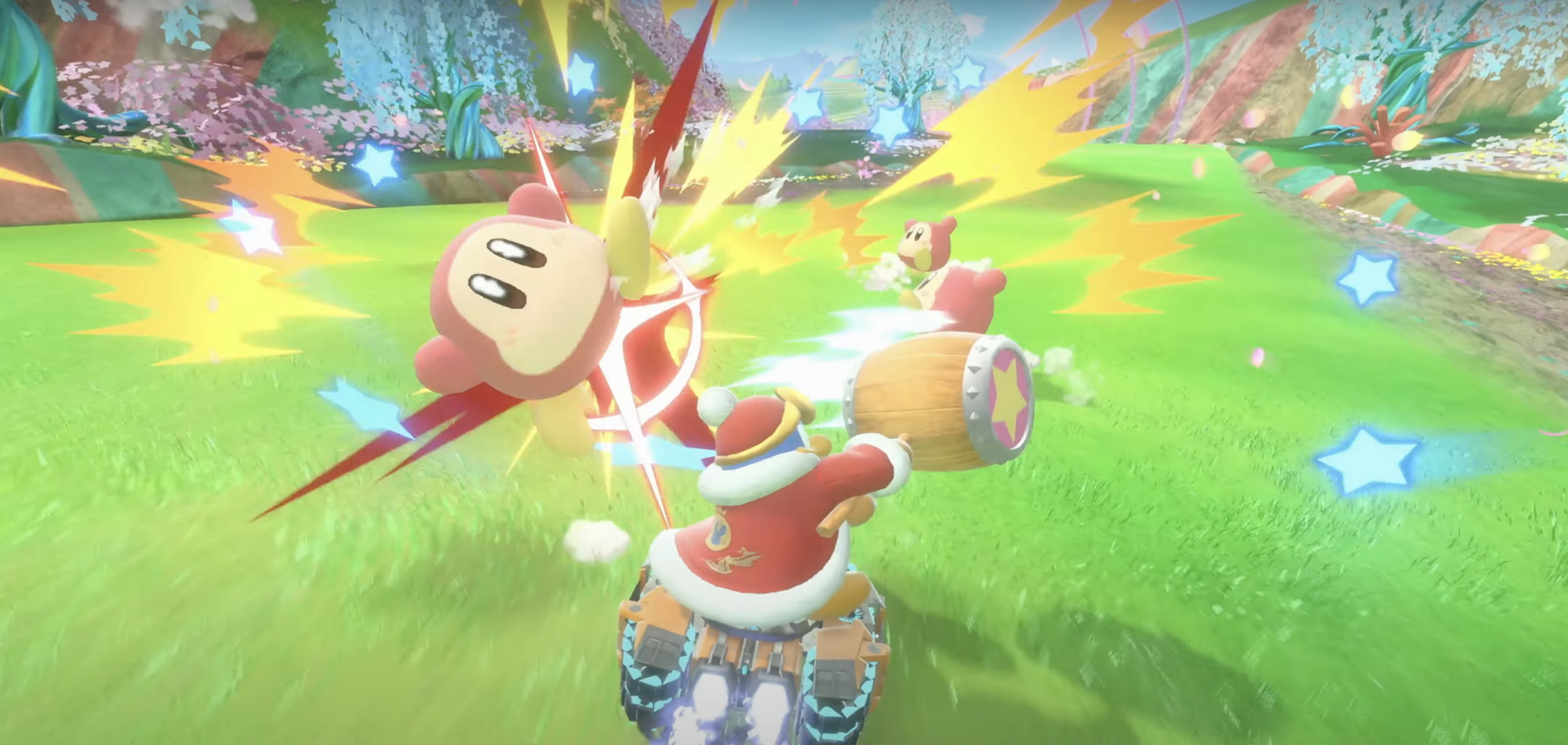 screenshot from kirby air riders direct livestream