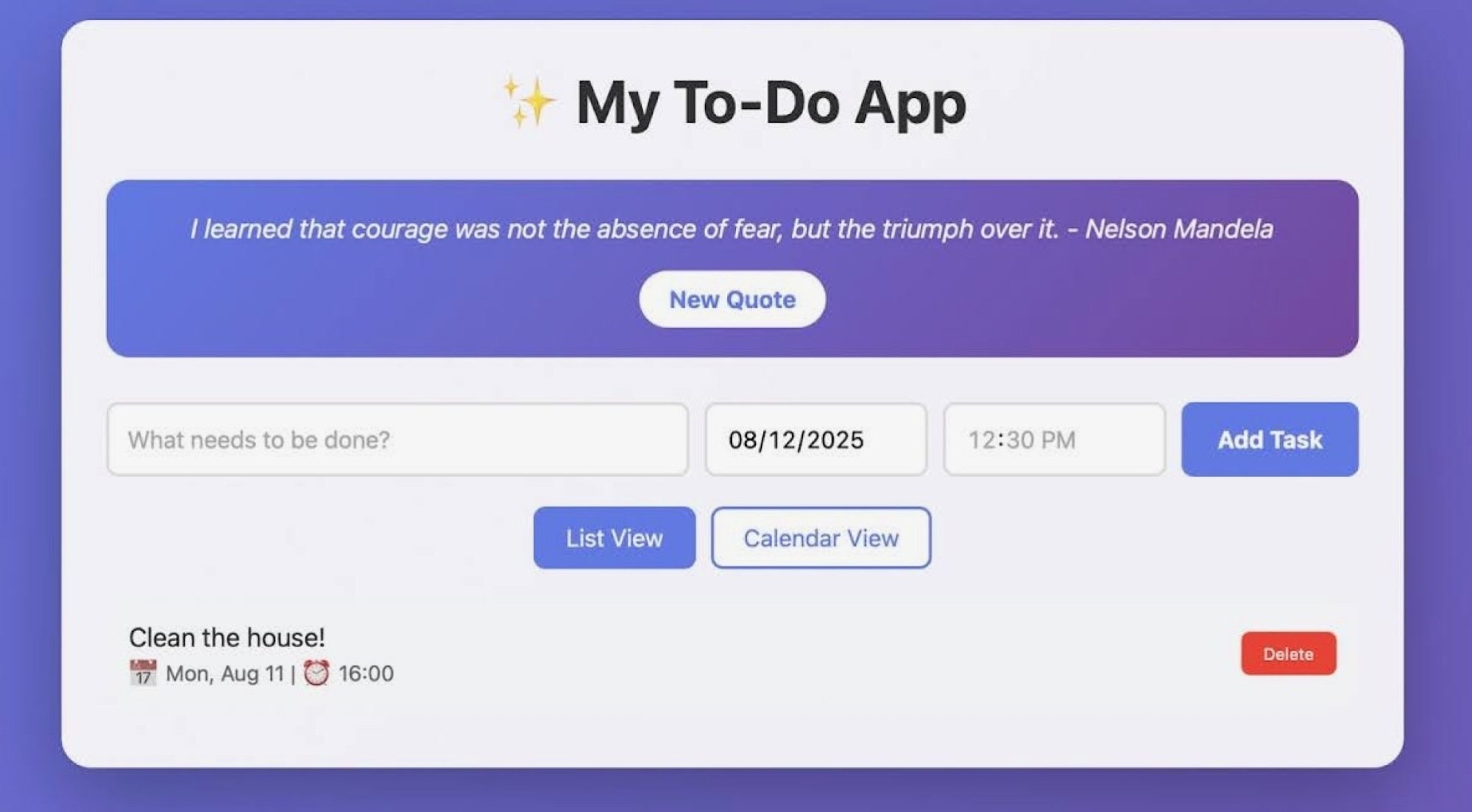 the productivity app created by Claude