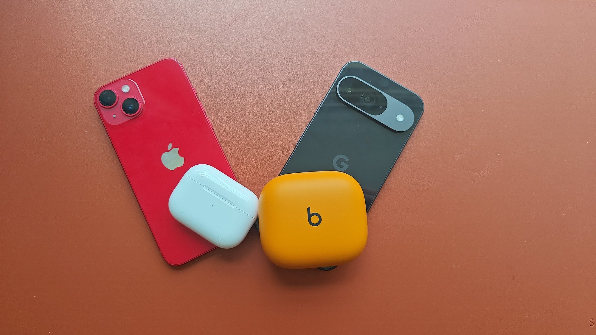 apple airpods pro 2 with iphone and beats powerbeats pro 2 with Pixel 10