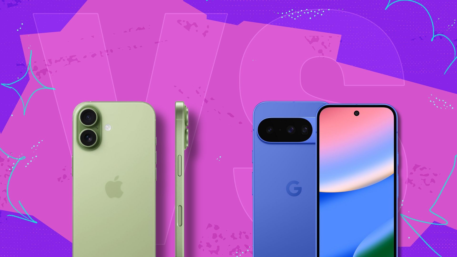 iphone 17 next to google pixel 10