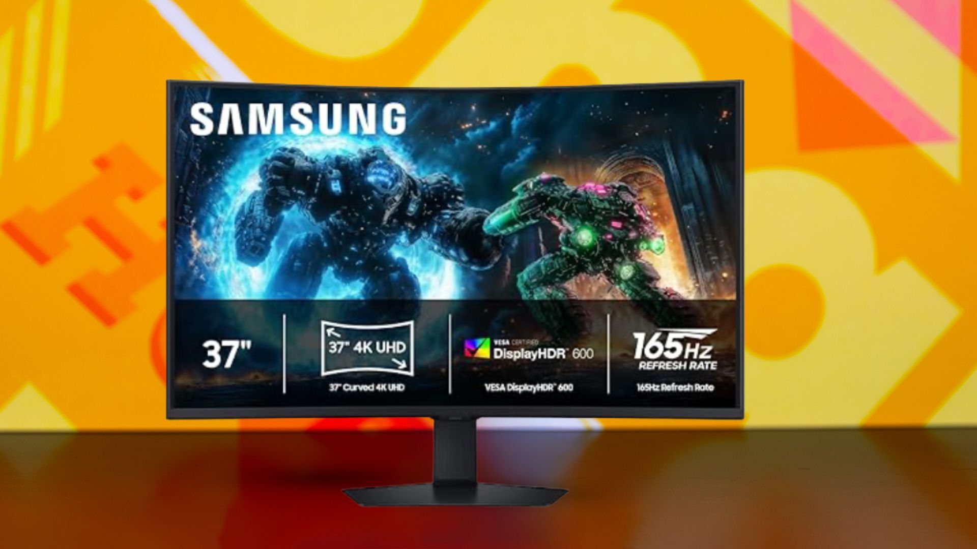 37” Samsung Odyssey 4K curved gaming monitor 