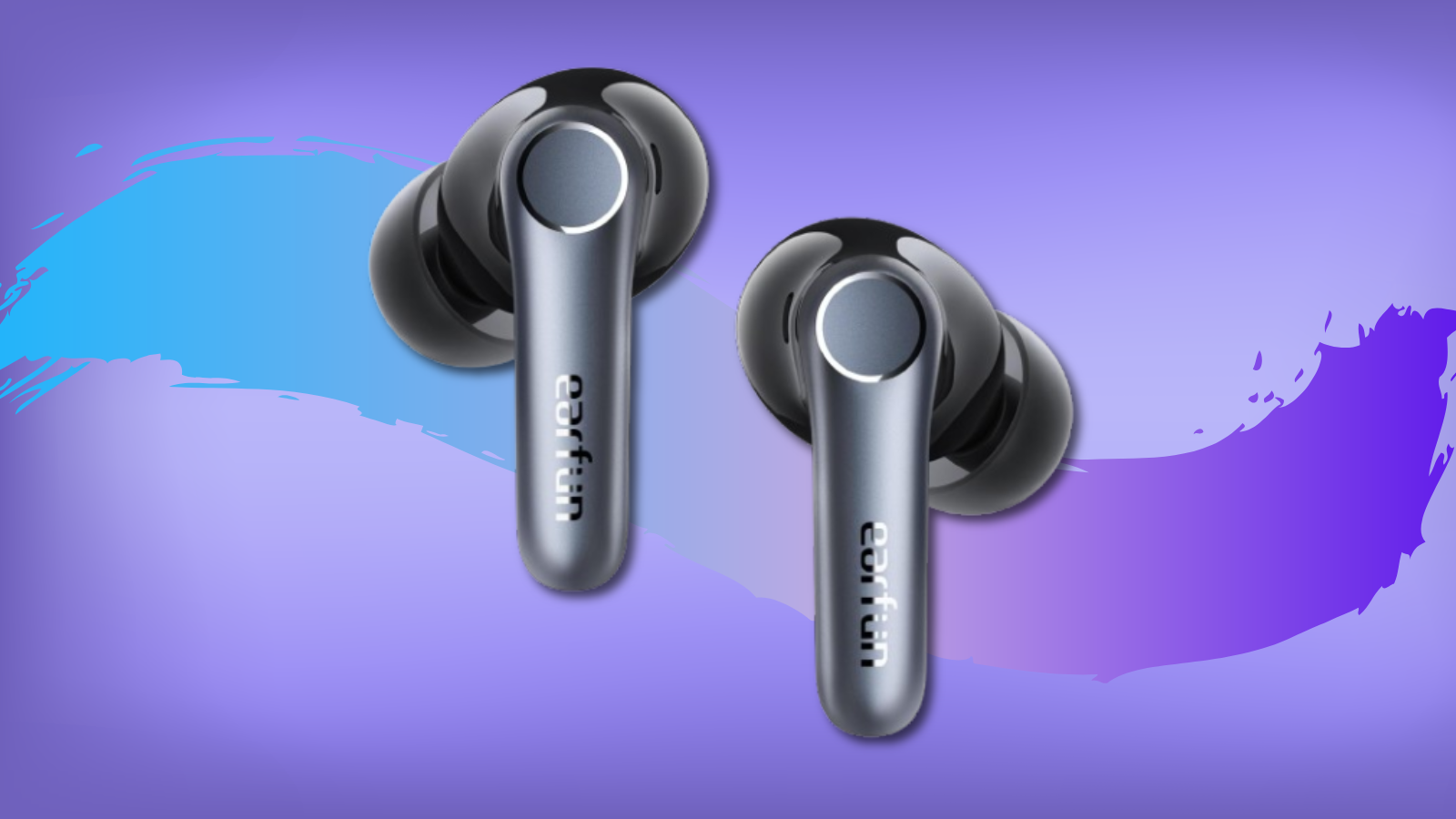 EarFun Air Pro 4 earbuds with purple background