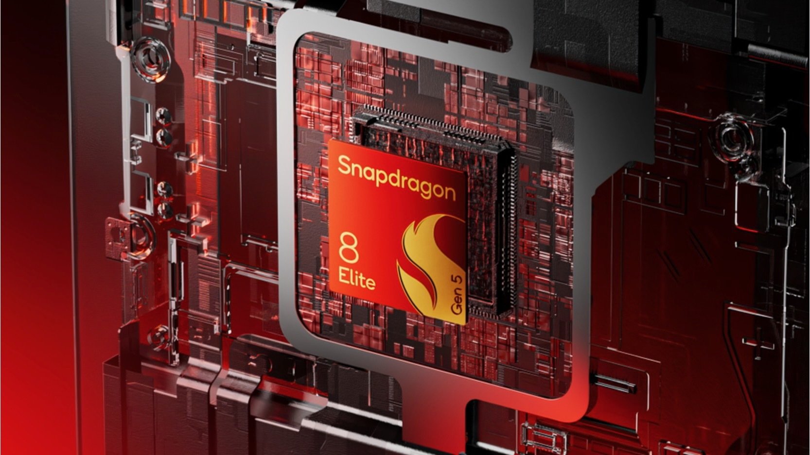 concept art showing Qualcomm Snapdragon 8 Elite Gen 5 processor