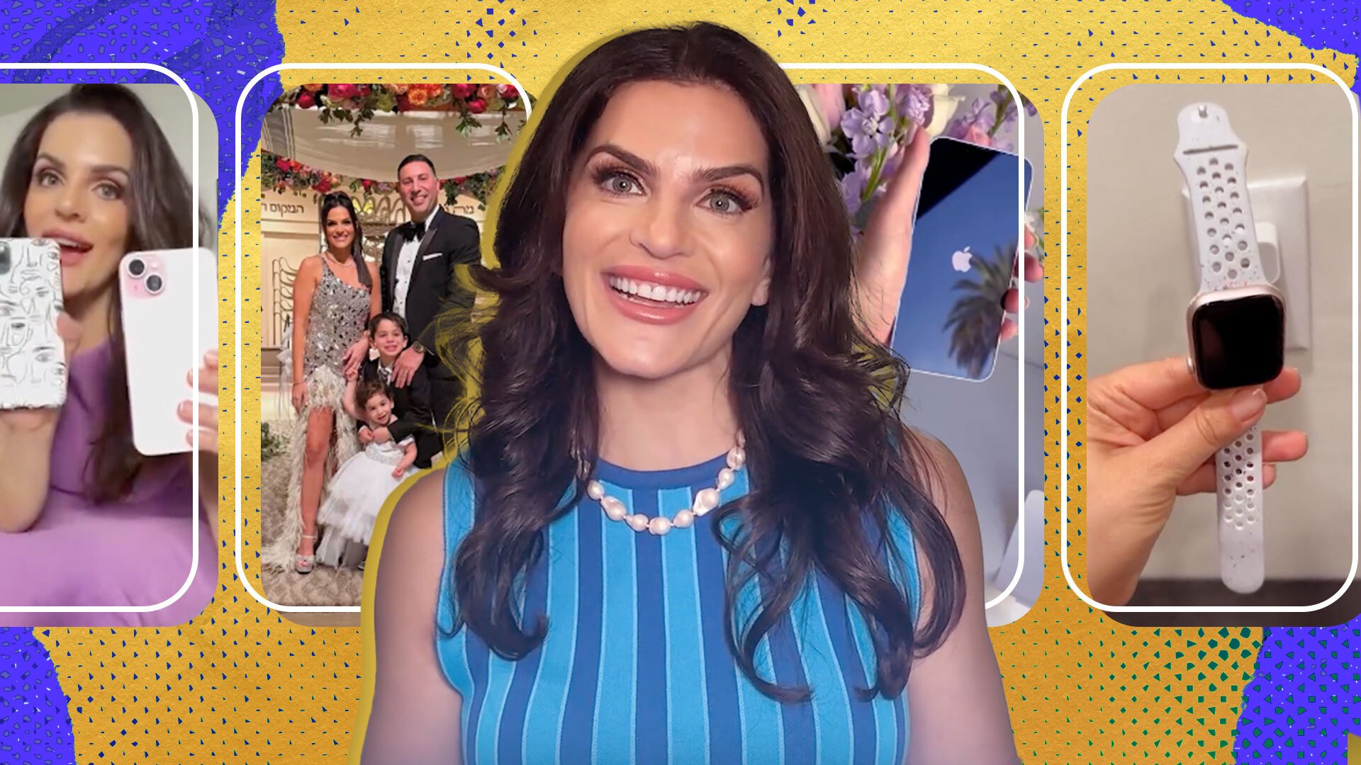 woman standing in front of yellow background