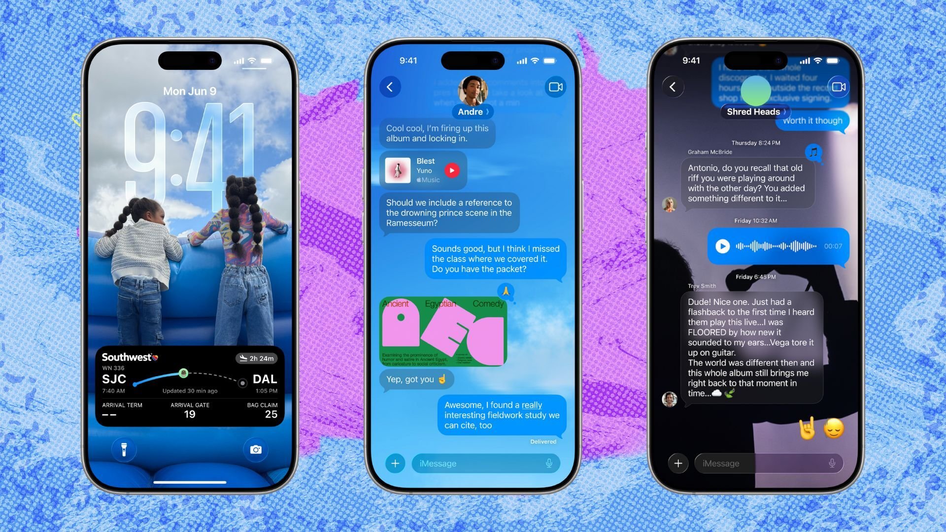 liquid glass on iphone messages and lock screen