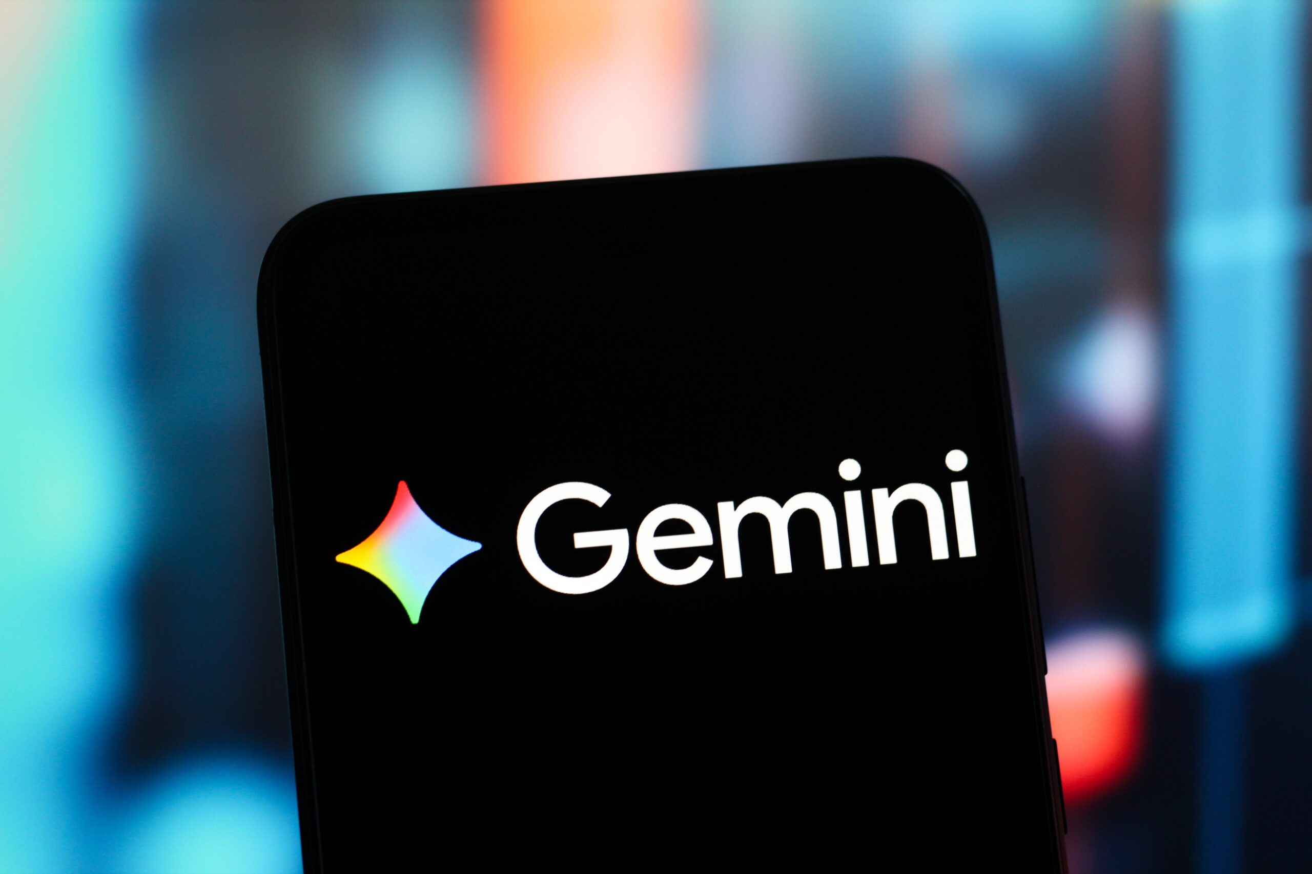google gemini logo on a phone