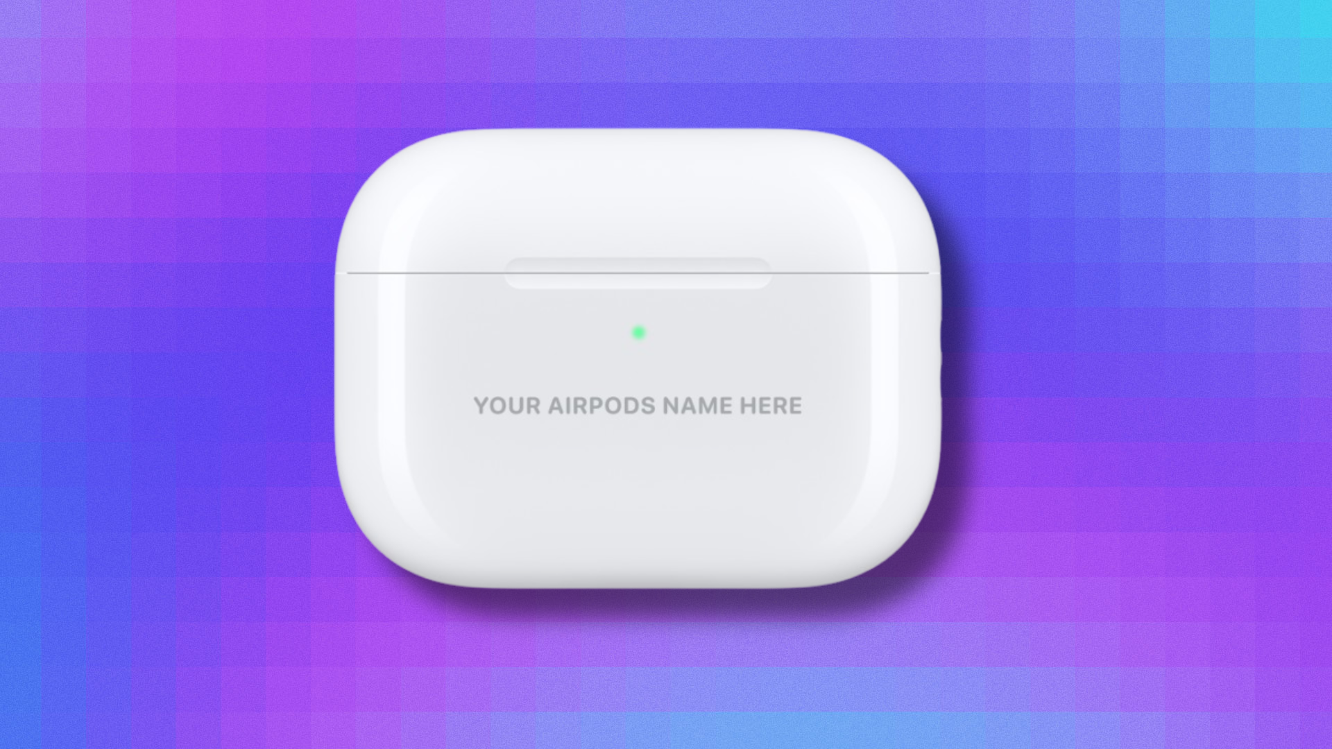 AirPods Pro 3 on purple and blue abstract background