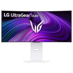 LG 39GX90SA-W 39-inch Ultragear WQHD (3440 x 1440) OLED Curved Gaming Monitor 240Hz, 1ms, NVIDIA G-Sync Compatible, AMD FreeSync Premium, VESA DisplayHDR True Black 400, webOS, USB Type-C, White