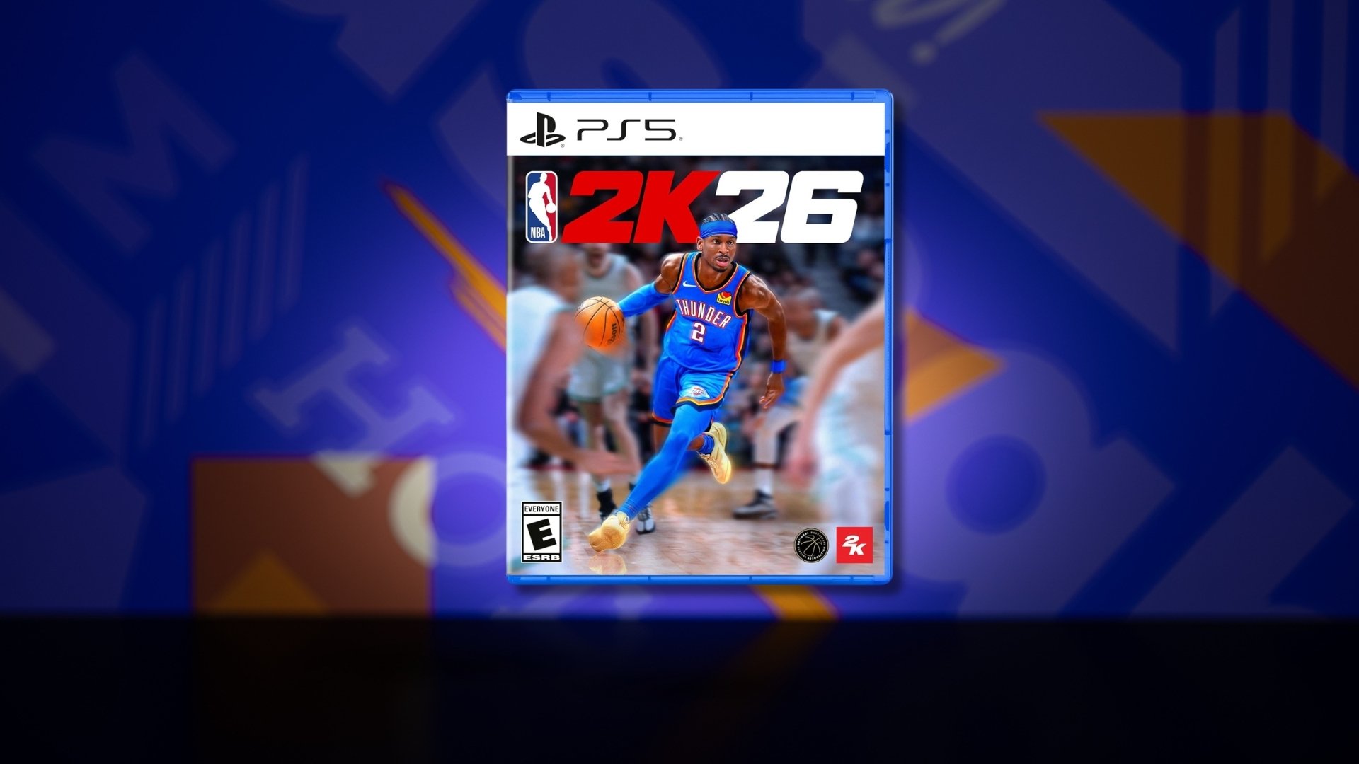 NBA 2K26 on blue background