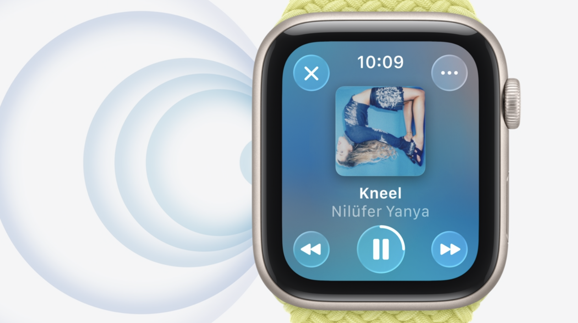 Apple Watch SE 3 Playing media — like music and podcasts — directly through the speakers