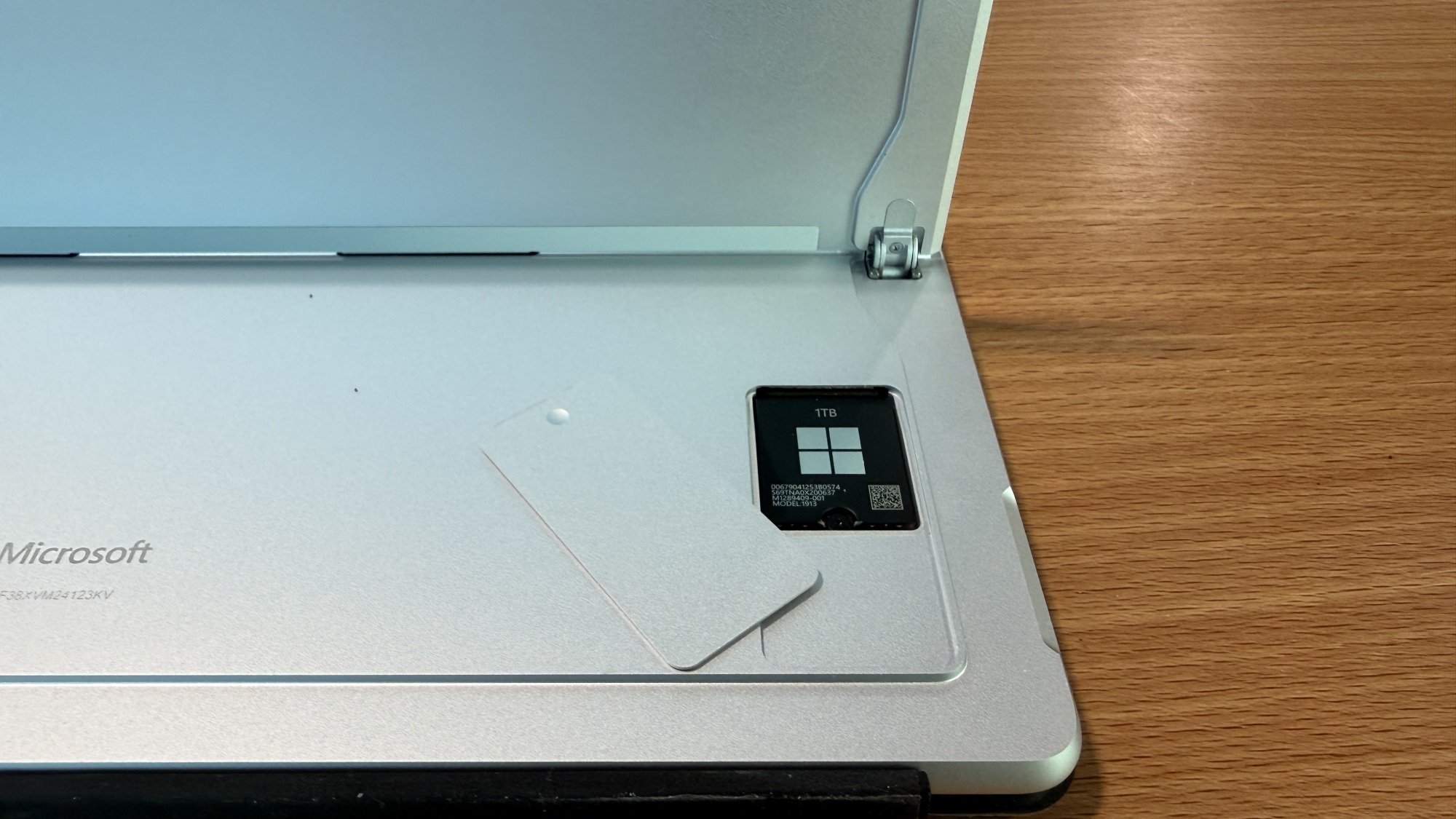 the replaceable SSD drive in the Microsoft Surface Pro 13