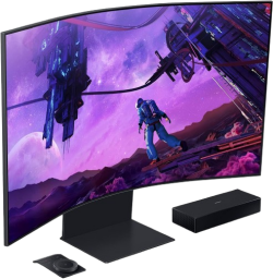 the Samsung Odyssey arc curved gaming monitor