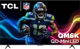 the 75-inch TCL QM6K QLED TV