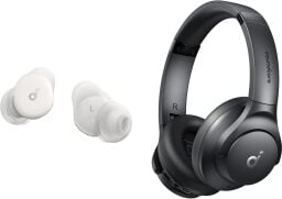 Soundcore Sleep A30 earbuds and Souncore Q20i headphones