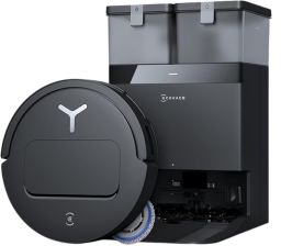 The EcoVacs T50 Pro Omni robot vacuum and mop on a white background