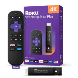 Roku Streaming Stick Plus on white background
