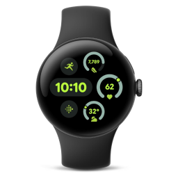 Google Pixel Watch 3 on white background