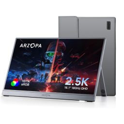 Arzopa Portable Monitor on white background