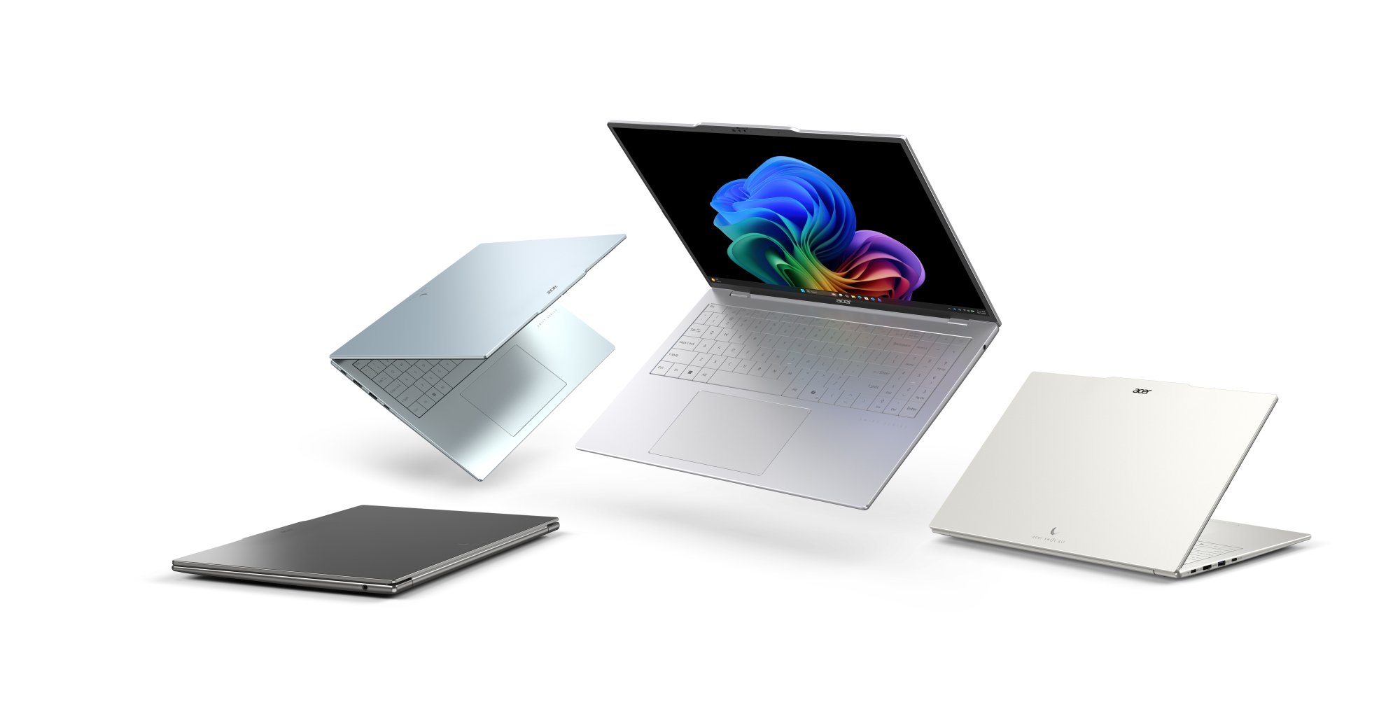 all four colors of the acer swift 16 ai