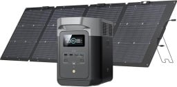 the ecoflow delta 2 portable power station with solar panel