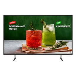 Samsung 85-inch Crystal UHD 4K Bed-H Series TV on white background