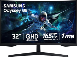 the Samsung 32-inch Odyssey Series QHD curved gaming monitor (G55C)