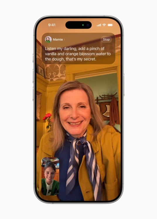 live translation demonstrated on an iphone having a facetime call