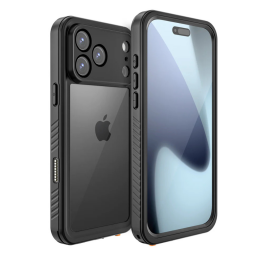 iphone 17 pro with heavy-duty gray black case