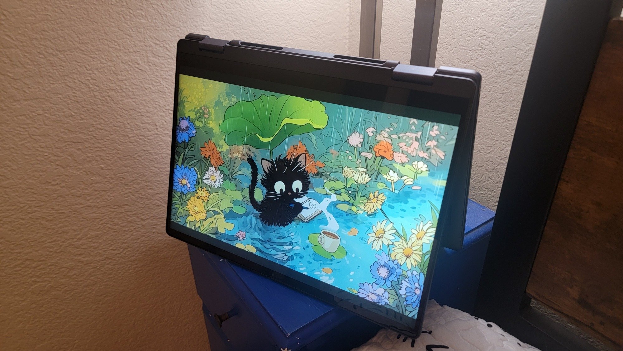 Dell’s 14 Plus 2-in-1 laptop in tent mode