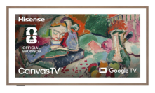 Hisense TV with painting screensaver