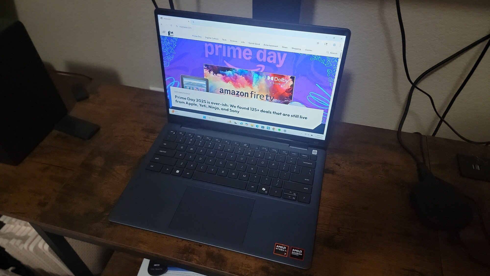 The Dell 14 Plus 2-in-1 laptop sitting on a desk