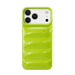 green puffer iphone case