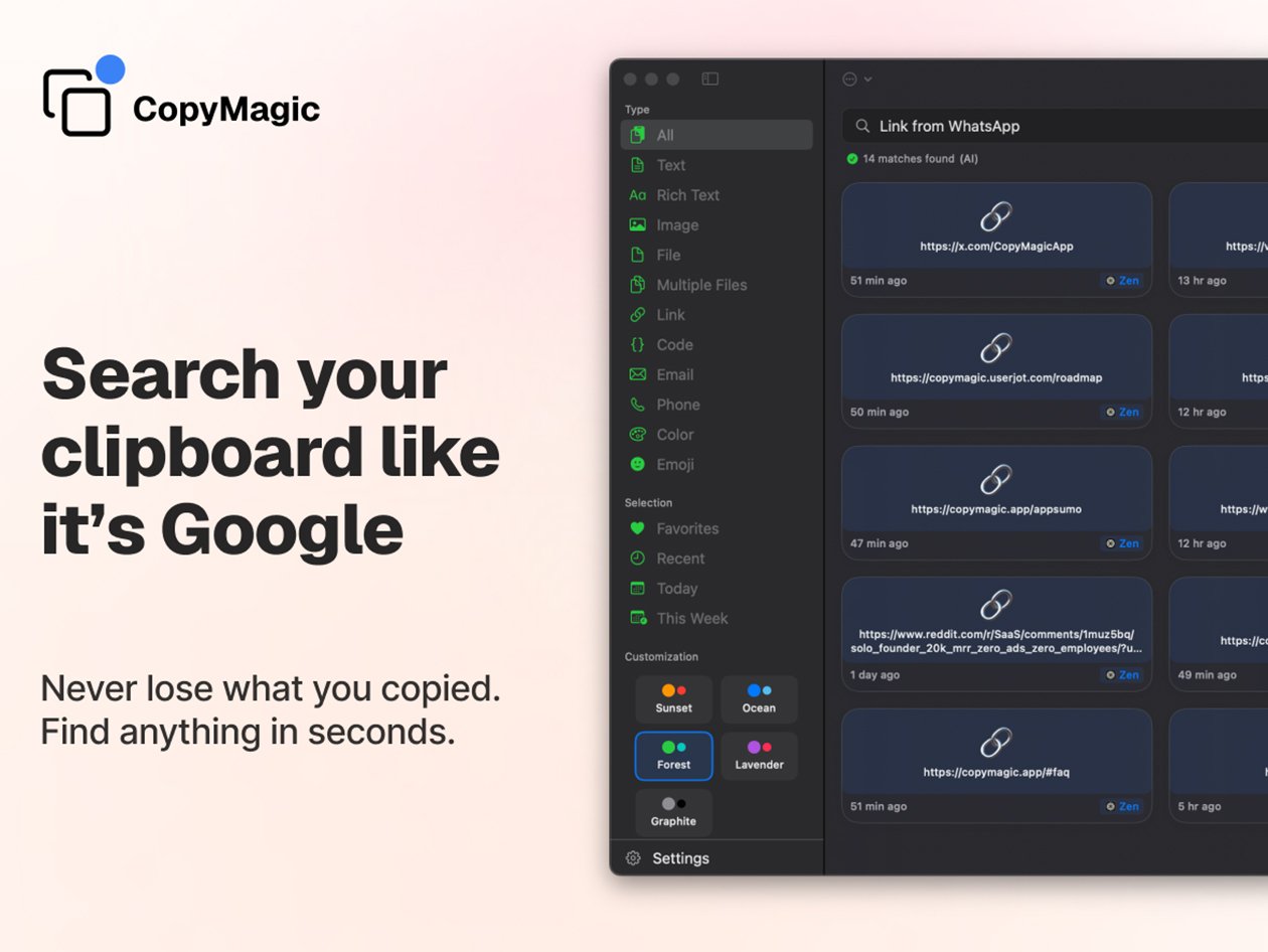 CopyMagic - Smart Clipboard Manager: Lifetime Subscription
