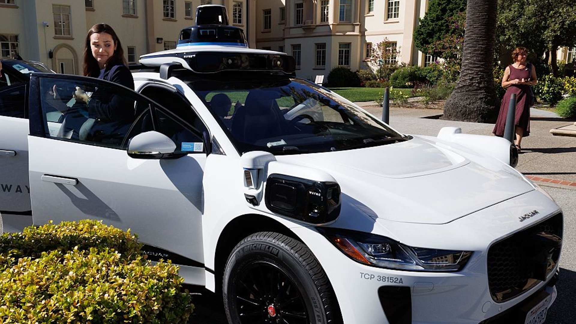 A self-driving Waymo vehicle.