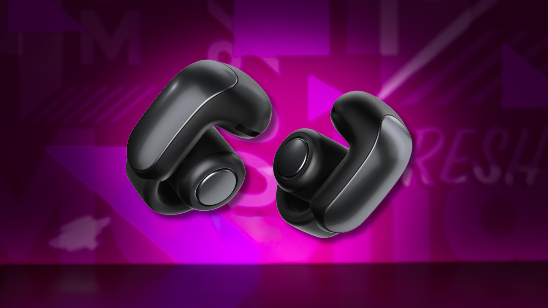 A pair of Bose Ultra Open earbuds