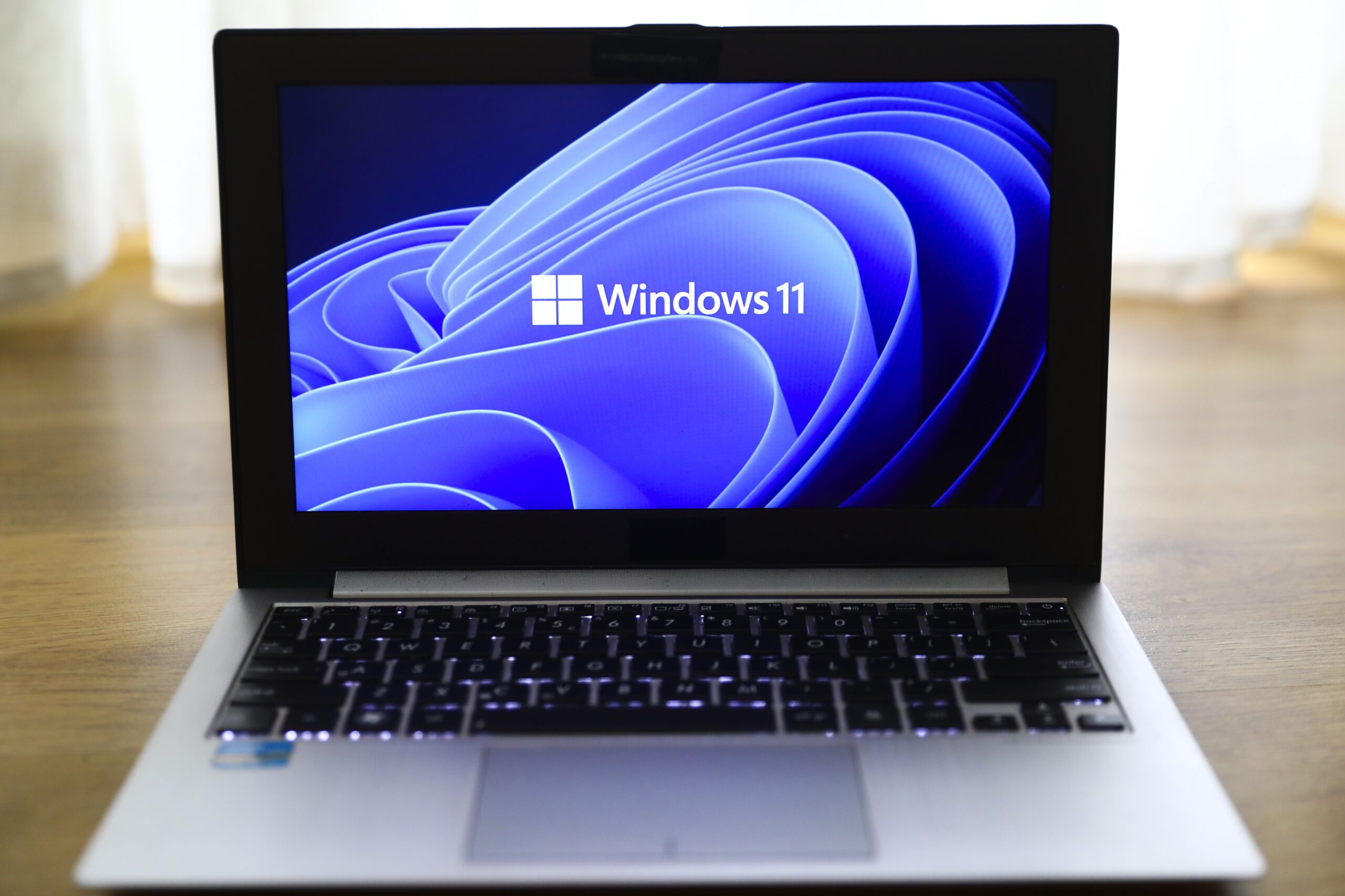 Microsoft Windows 11 on laptop