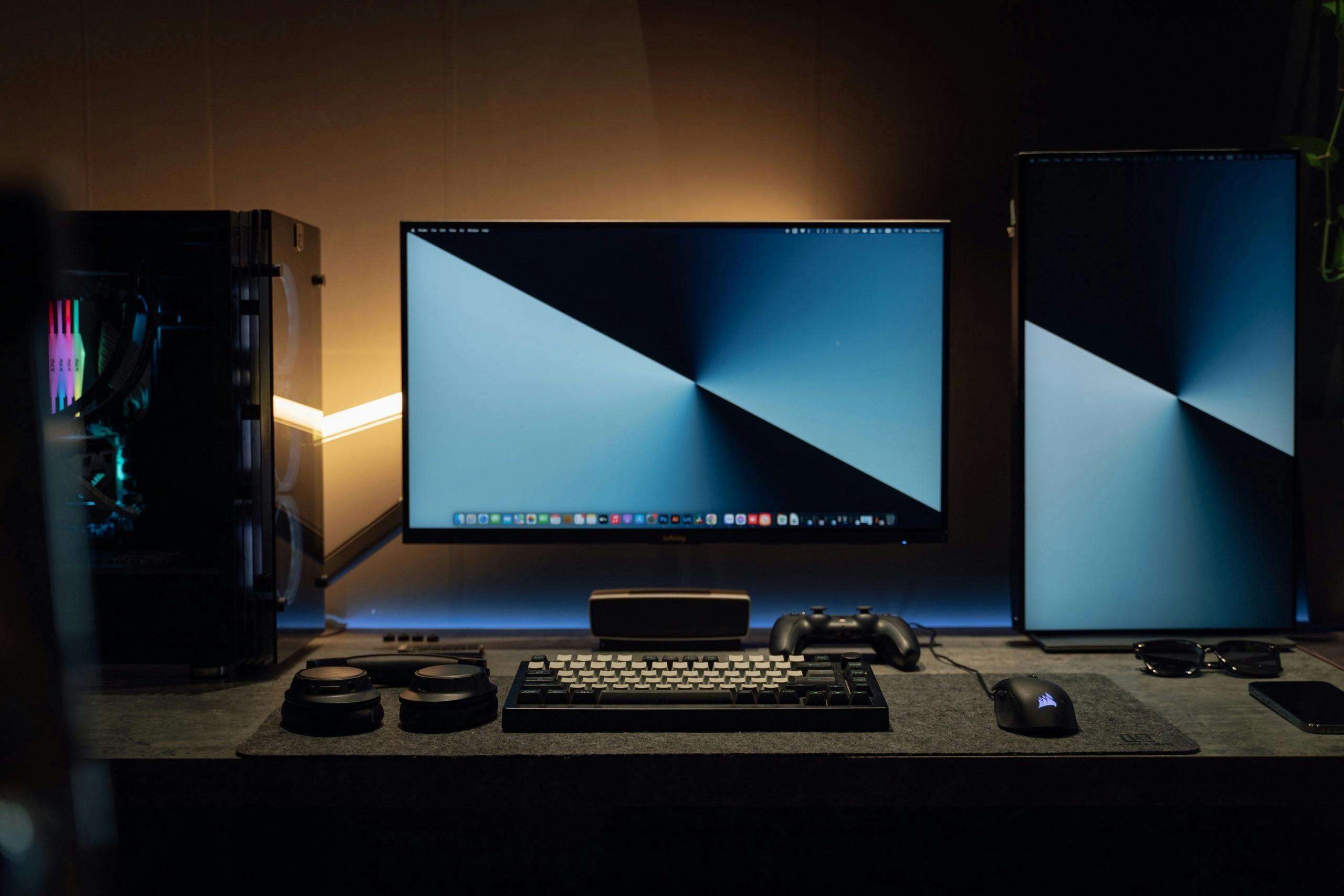PC on desk