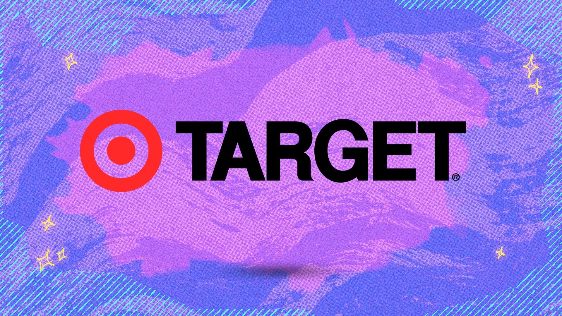 Target logo on blue background