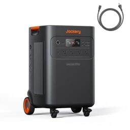 Jackery Solar Generator 5000 Plus Portable Power Station with AC Cable, 5000Wh LiFePO4, 7200W 120V/240V AC Output, Expandable to 60kWh, Essential Home Backup for Power Outages (Solar Panel Optional)