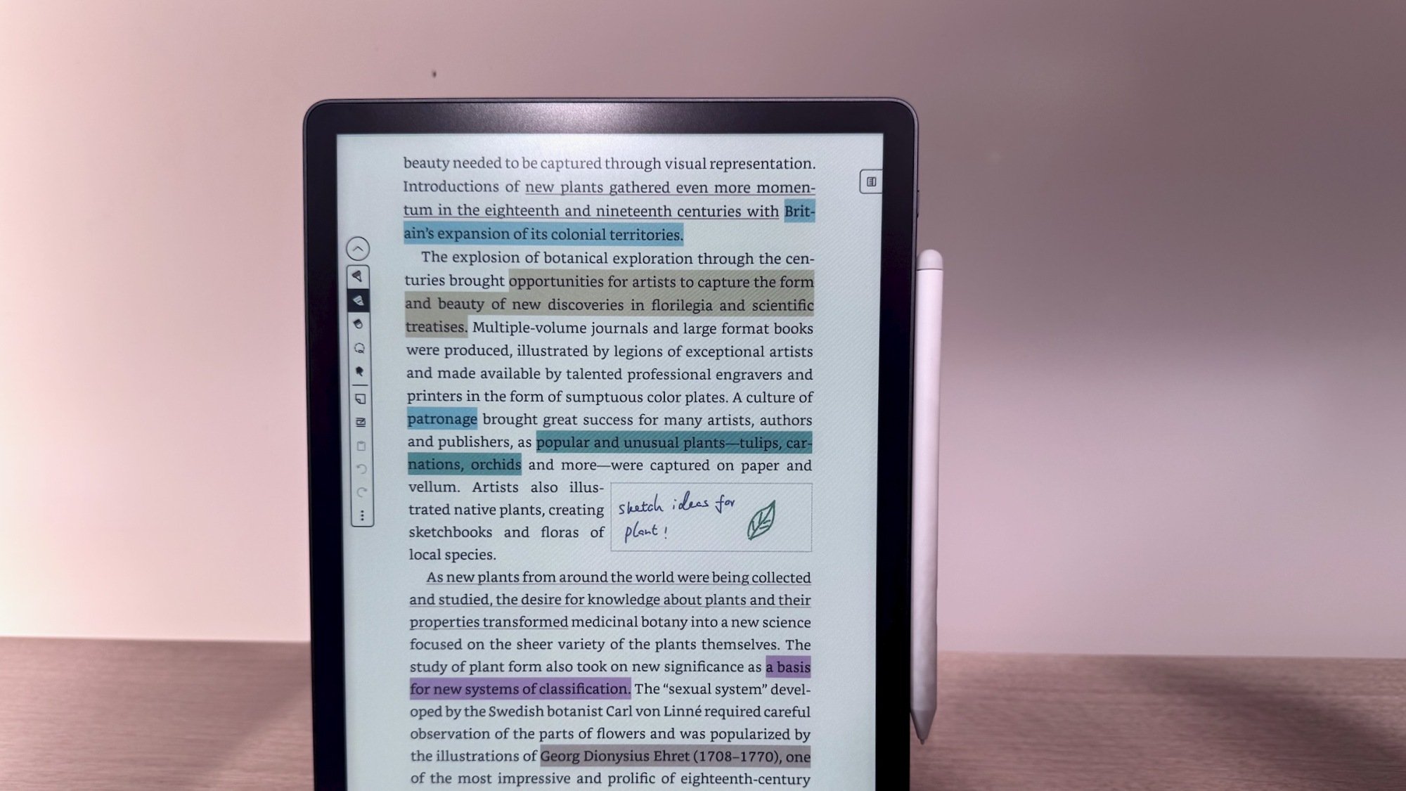 kindle scribe colorsoft on display